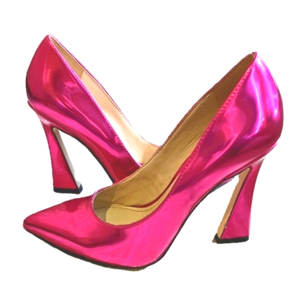 Shiny Pink Heels